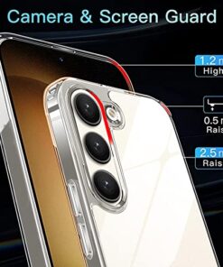 Winble Polycarbonate Ultra Hybrid Crystal Clear Back Cover Case For Samsung Galaxy S23 Plus 5G Shockproof Camera Drop Protection Hard Clear Back Bumper Back Cover Case 0 2