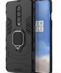 winble OnePlus 8 Back Cover Armor with Ring Holder (Black)