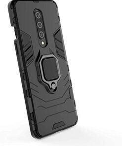 Winble Rubber Back Cover for OnePlus 8 Back Cover Case Bumper Protection Armor with Ring Holder Back Cover for OnePlus 8 One Plus One 8 Black 0 3