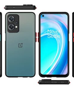 Winble Silicone Back Case Cover For Oneplus Nord Ce 2 Lite 5G Back Cover Slim Camera Protection Shockproof Anti Slip Smoked Back Cover For Oneplus Nord Ce 2 Lite 5GOne Plus Nord Ce 2 Lite 5G Black 0 3