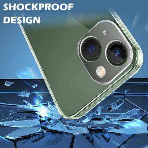 winble iPhone 13 Back Cover Case Camera Protection Transparent - Image 4