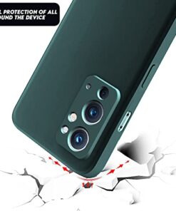 Winble Silicone Camera Protection Soft Protective Back Cover for OnePlus 9RT 5G Green 0 0