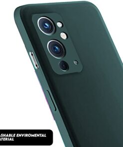 Winble Silicone Camera Protection Soft Protective Back Cover for OnePlus 9RT 5G Green 0 1
