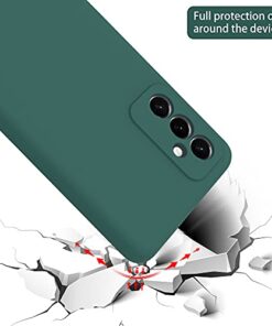 Winble Silicone Camera Protection Soft Protective Back Cover for Samsung Galaxy M52 5G Green 0 4