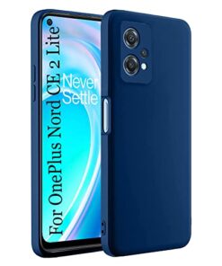 OnePlus Nord CE 2 Lite 5G Back Cover Case Liquid Silicone (Blue)