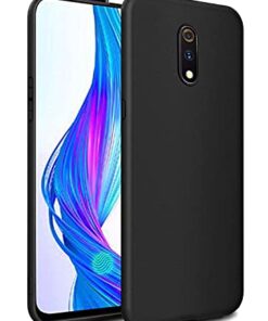 winble Realme X / Oppo K3 Back Cover Case Soft Flexible (Black)