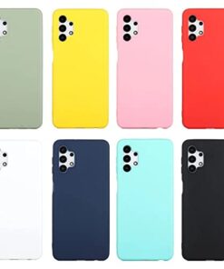 Winble Soft Silicone Back Case Cover For Samsung Galaxy M32 5G Back Cover Case Camera Protection Protective Back Cover Designed For Samsung Galaxy M32 5G Grey 0 2