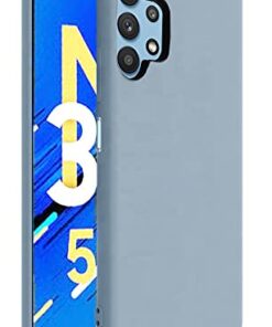 winble Samsung Galaxy M32 5G Back Cover Case Liquid Silicone (Grey)