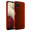 winble Samsung Galaxy A12 / M12 / F12 Back Cover Case Liquid Silicone (Red)