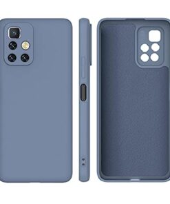 Winble Soft Silicone Camera Protection Protective Back Cover for Mi Redmi 10 Prime Blue 0 3