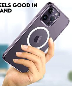 Winble TPU Magnetic Cover For Iphone 14 Pro Max Case Cover Anti Fall Clear Non Yellow Protective Clear Shockproof Back Compatible With Magsafe Case For Iphone 14 Pro Max 0 3