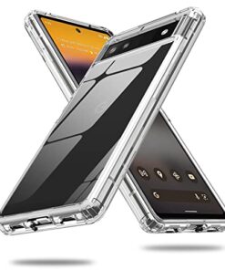 winble Google Pixel 6A Back Cover Case Crystal Clear Hard TPU