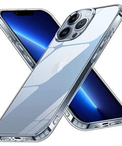 winble iPhone 13 Pro Max Back Cover Case Crystal Clear Hard TPU