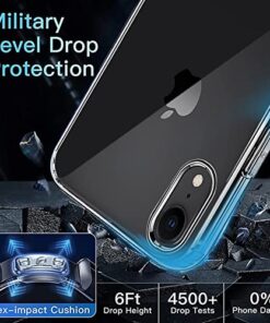 Winble Ultra Hybrid Back Cover for iPhone XR Crystal Clear Hard TPU Back Camera Drop Protection Bumper Back Cover Case for iPhone XR TPU Polycarbonate Transparent 0 0