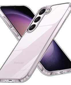 winble Samsung Galaxy S23 5G Back Cover Case Crystal Clear Hard TPU