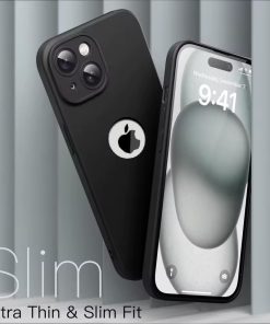 Winble Back Cover Case for iPhone 15 Cover Camera Protuction Bumper Soft Flexible Ultra Slim Matte Finish Silicon Protective Back Cover for iPhone 15 Black 0 2