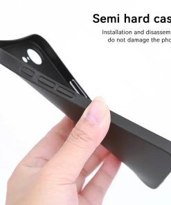 Winble Back Cover Case for iPhone 16e Cover Camera Protuction Bumper Soft Flexible Ultra Slim Matte Finish Silicon Protective Back Cover for iPhone 16e Black 0 5